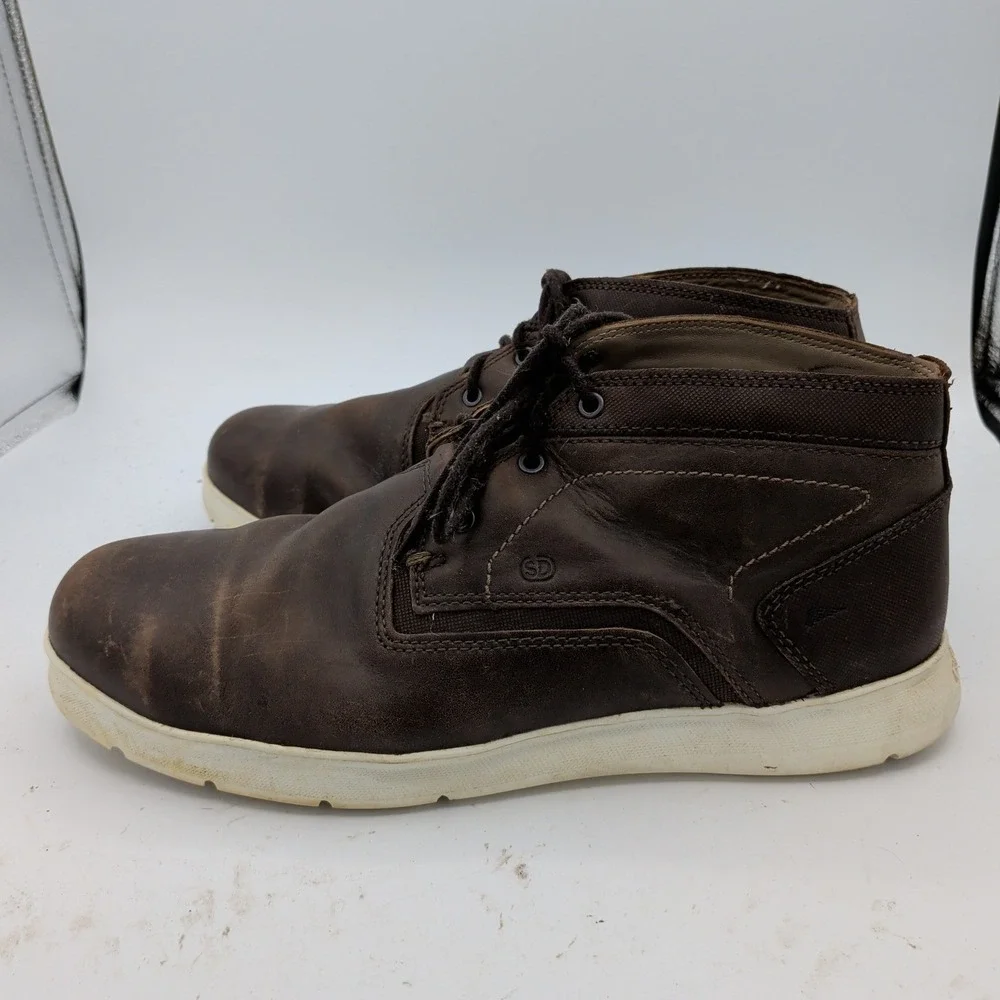Red Wing 6719 Mens Brown Leather Safety Toe Chukka Work Boots Size 12 E2 Wide